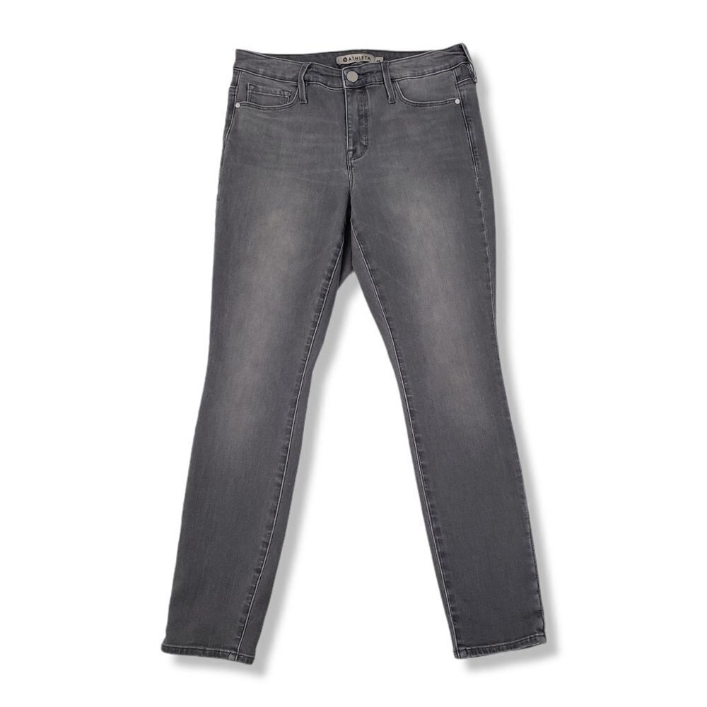Athleta Sculptek Skinny Ankle Womens‎ Jeans Grey Wash Midrise